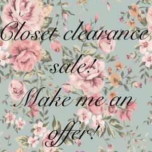 Closet clearance sale! Everything must go!